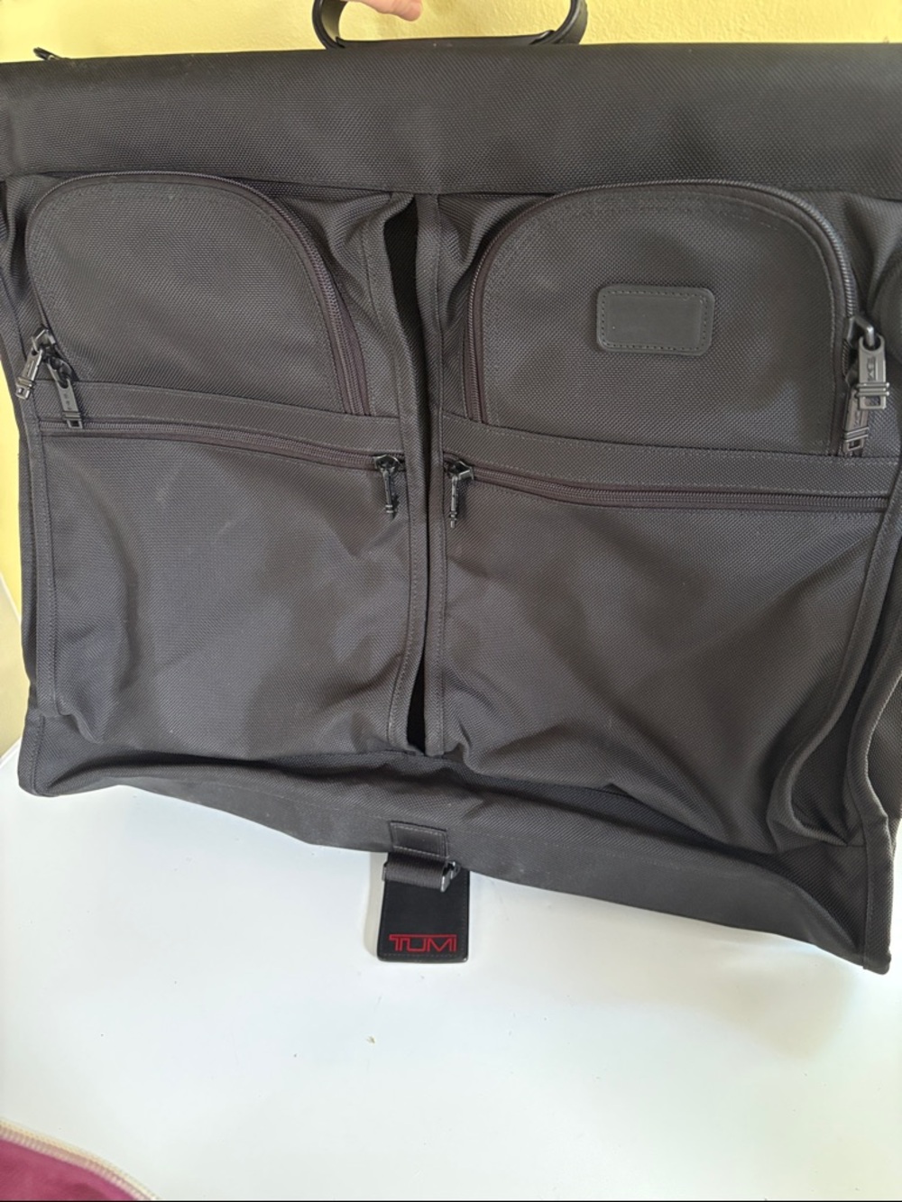 Tumi Black Ballistic Nylon Suiter Garment Bag